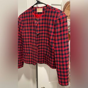 Vintage Pendleton plaid short coat